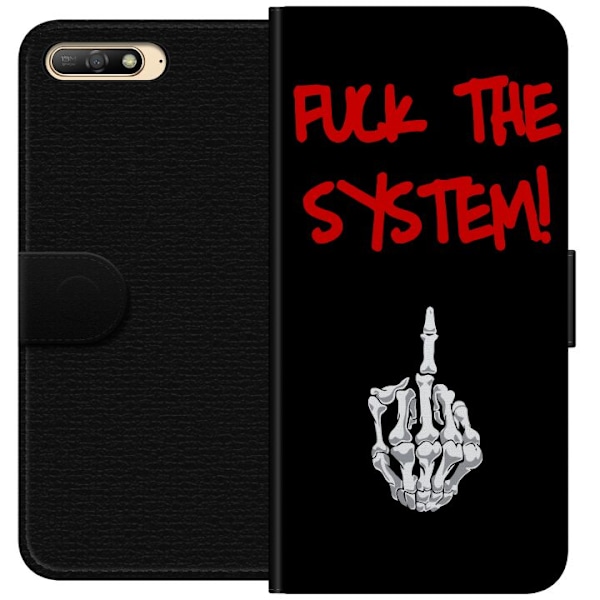 Huawei Y6 (2018) Lommeboketui Fuck System