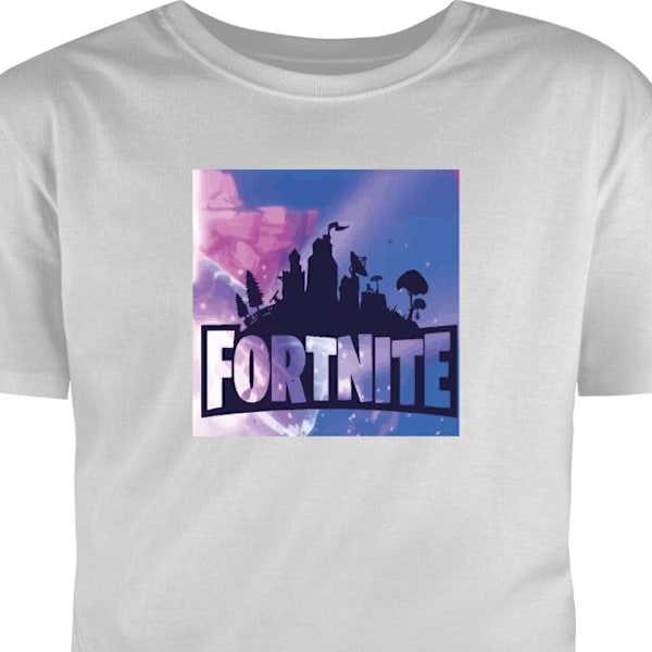 Barn-T-shirt | Bekväm T-shirt för Barn Fortnite grå 3-4 År