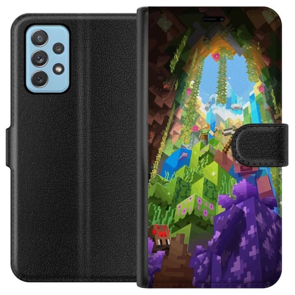 Kompatibelt Plånboksfodral till Samsung Galaxy A52 5G Minecraft