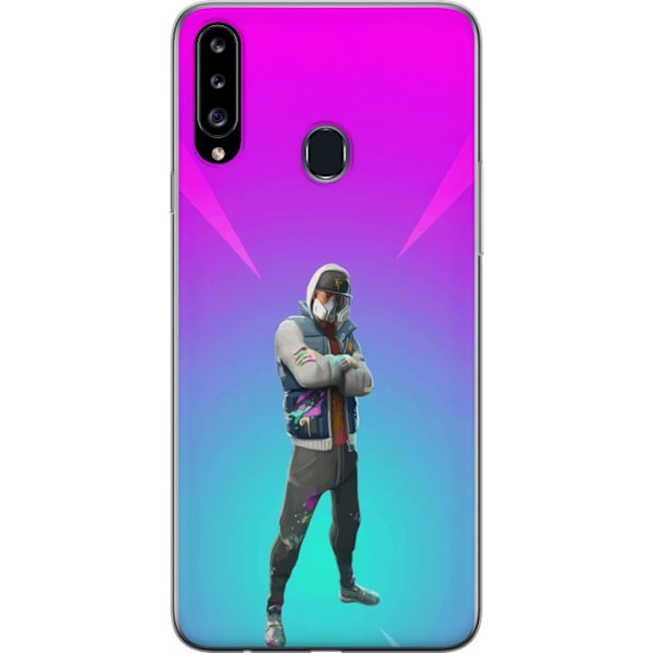 Samsung Galaxy A20s Genomskinligt Skal black knight fortnite