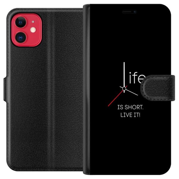 Kompatibel Tegnebogsetui til Apple iPhone 11 Livet er kort