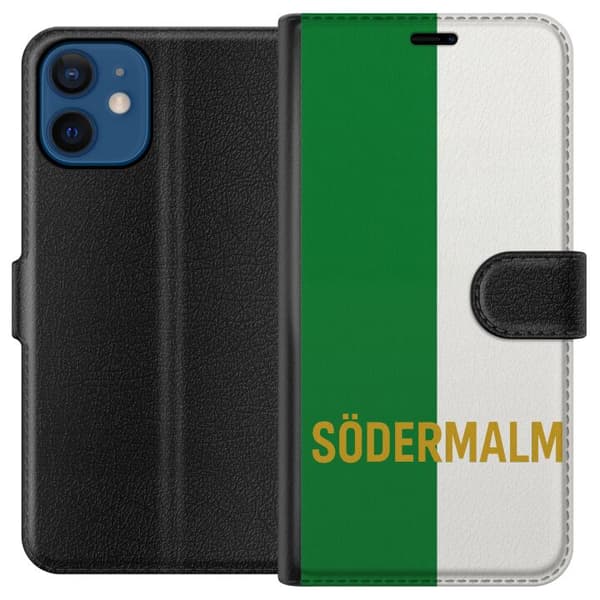 Kompatibelt Plånboksfodral till Apple iPhone 12 mini Södermalm – fotboll