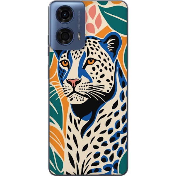 Motorola Moto G24 Genomskinligt Skal Majestic Leopard