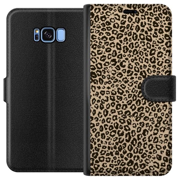 Kompatibelt Plånboksfodral till Samsung Galaxy S8 Leopard Mönster