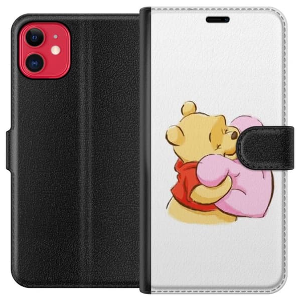 Kompatibel Tegnebogsetui til Apple iPhone 11 Nalle Puh Knus