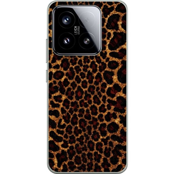 Kompatibelt Mobilskal till Xiaomi 15 Wild Leopard brun