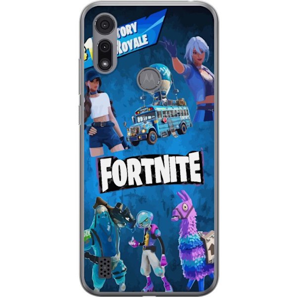 Motorola Moto E6i Läpinäkyvä kuori Fortnite