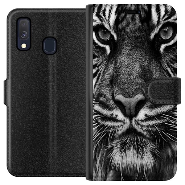 Samsung Galaxy A40 Tegnebogsetui Tiger