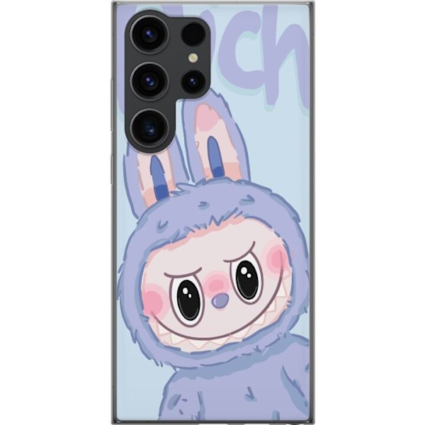 Samsung Galaxy S24 Ultra Genomskinligt Skal Blue Bunny Labubu