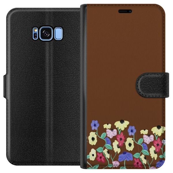 Samsung Galaxy S8 Lommeboketui Blomster