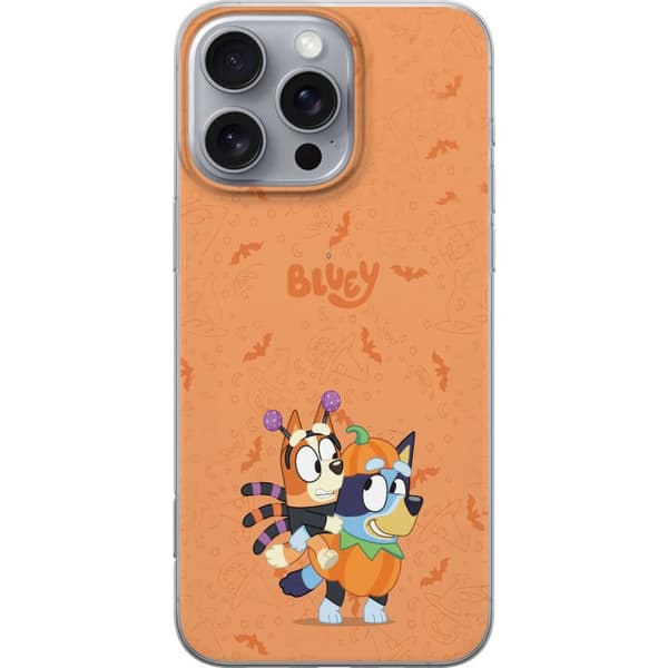 Kompatibelt Mobildeksel til Apple iPhone 16 Pro Max Tegnede hunder utkledd til Halloween med gresskar, flaggermus og heksehatter oransje