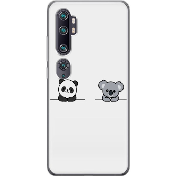 Xiaomi Mi Note 10 Gennemsigtig cover Panda Koala