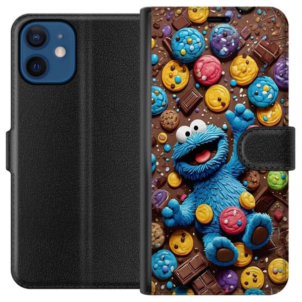 Kompatibel Tegnebogsetui til Apple iPhone 12 Kakmonster bland kakor