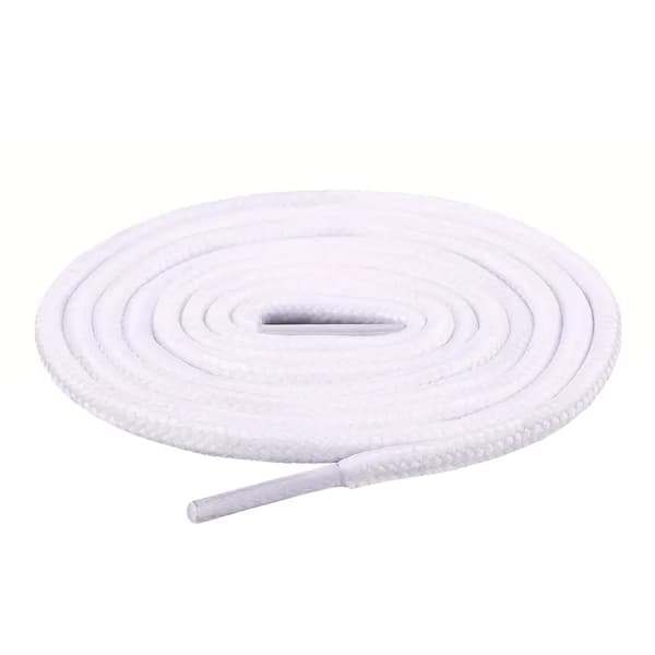 Runde skolisser [150 cm] - Hvit White one size