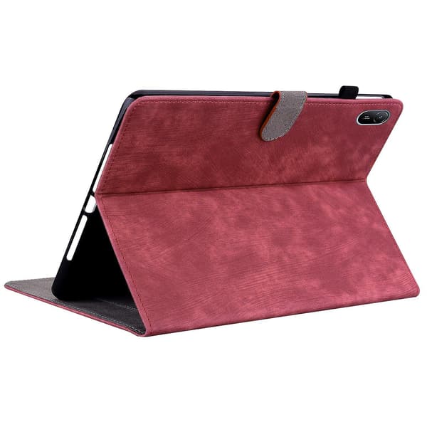 Tiger Læder Tablet Case Kompatibel med Huawei MatePad SE 11 2024 Red