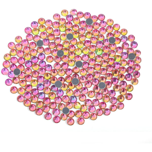 Högkvalitativa nya 8000 st Rainbow Hotfix Rhinestones, SS6, 1.9-2.1 mm för hantverk & kläder Rainbow Rainbow SS6