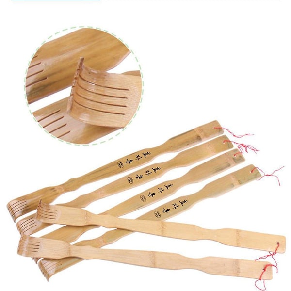 Laadukas uusi tyyli 2 kpl 46 cm Extra pitkä korealainen bambu selänrapsutin itsehierontaan