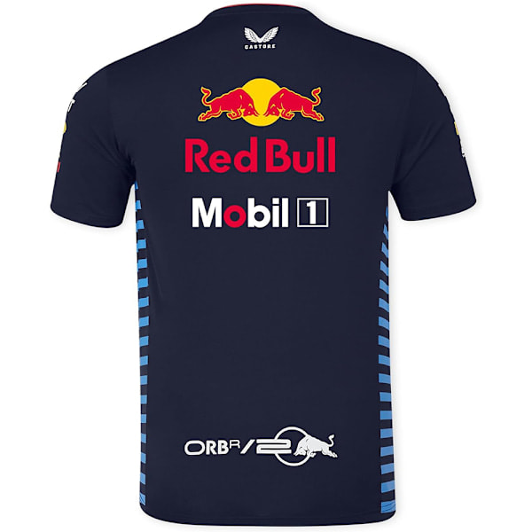 Påskerbjudanden! Högkvalitativ Red Bull Racing T-shirt med korta ärmar för män, toppar 2024, Marinblå L