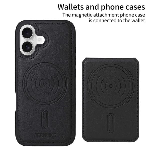 Kompatibel med iPhone 16 telefondeksel - lingling} Multicolor Black