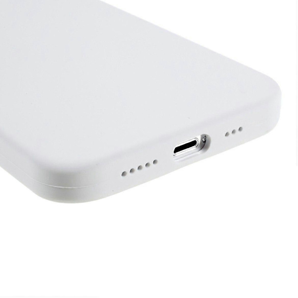 Kompatibel med iPhone 14 Pro Deksel Solid Silikon Støtsikker Telefon Bakdeksel-lingling} White