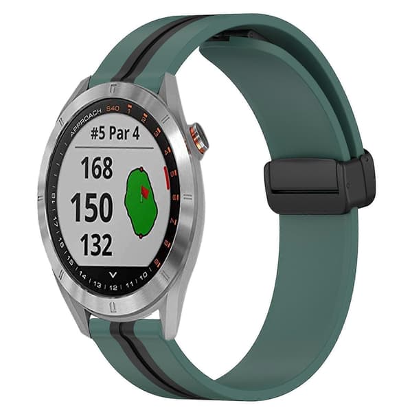 Silikon Armbandsur För Garmin Approach S40-lingling} Olive Green Black