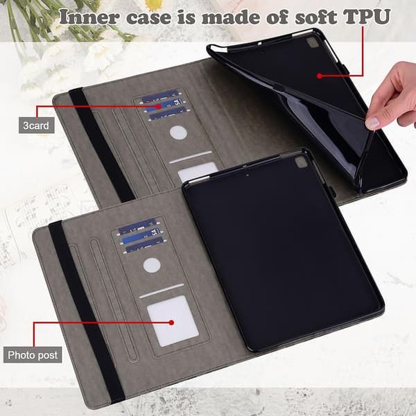 PU Læder Etui Kompatibelt med iPad Pro 10.5 2017 / 10.2 2019