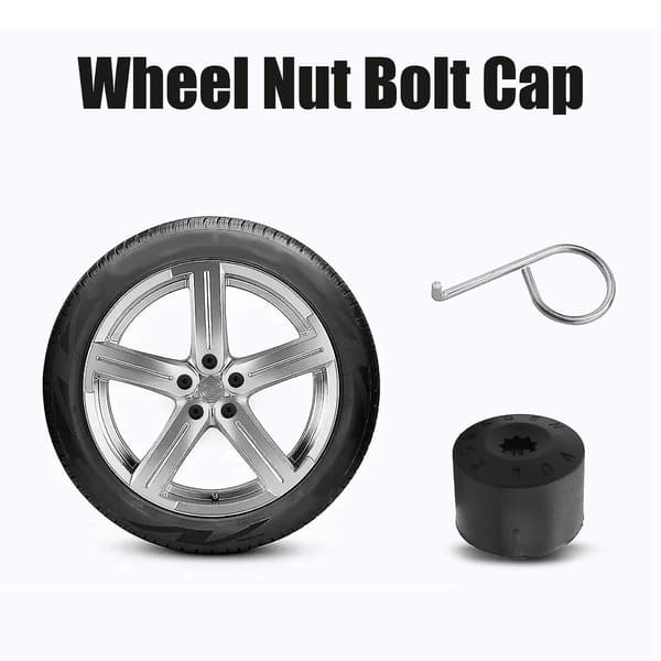 Ny 20 Hjulmutter Bolt Cap 17mm For Golf Mk4