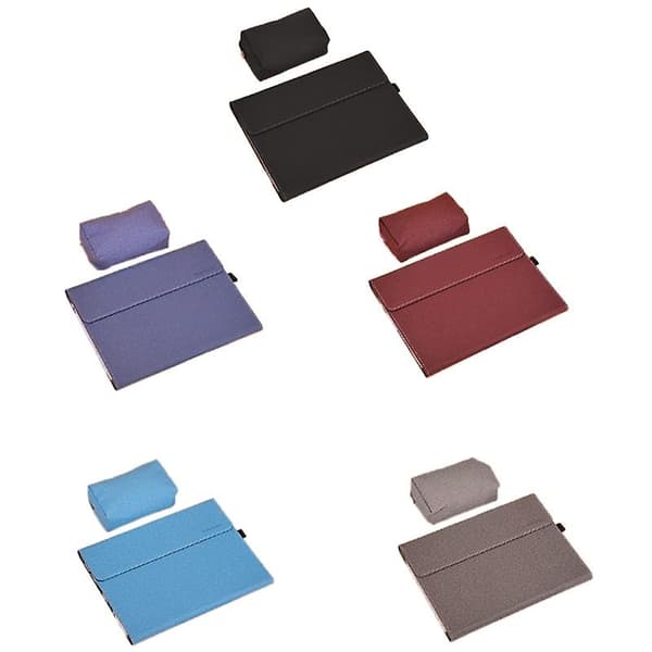 Etui Kompatibelt med Microsoft Surface Pro 8, Farve: TPU Soft Shell Vinrød Med Power Pack TPU Soft Shell Vin