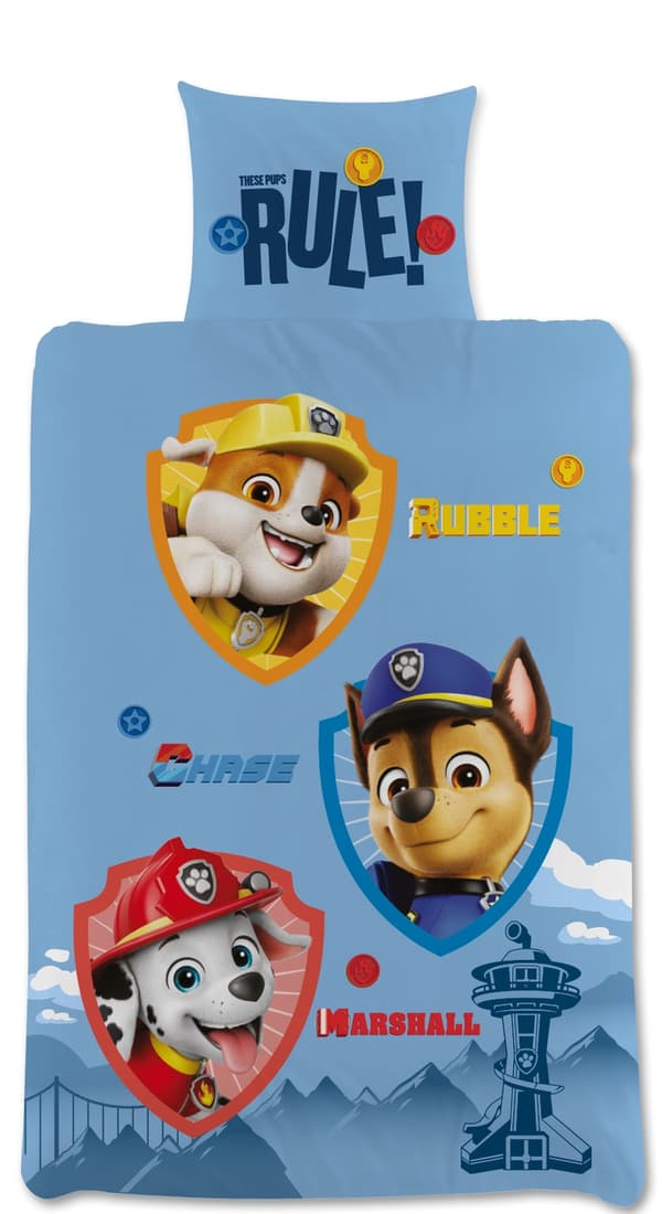 Paw Patrol Sengesæt Junior Blå 120x160cm multifärg multicolor