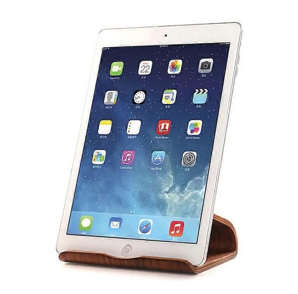 Universal Tablet PC Telefonholder i Træ Kompatibel med Ipad Samsung Tab-lingling} white maple