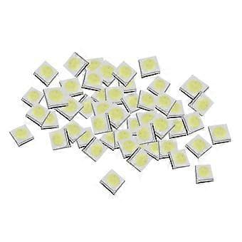 50 stk 2W Høyeffekt SMD LED COB Chip Lamper Perler Hvit LED Diode 3535