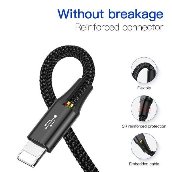 Ny 4-i-1 multiladdare, USB-C/Lightning/MicroUSB, 3.5A, 1.2m