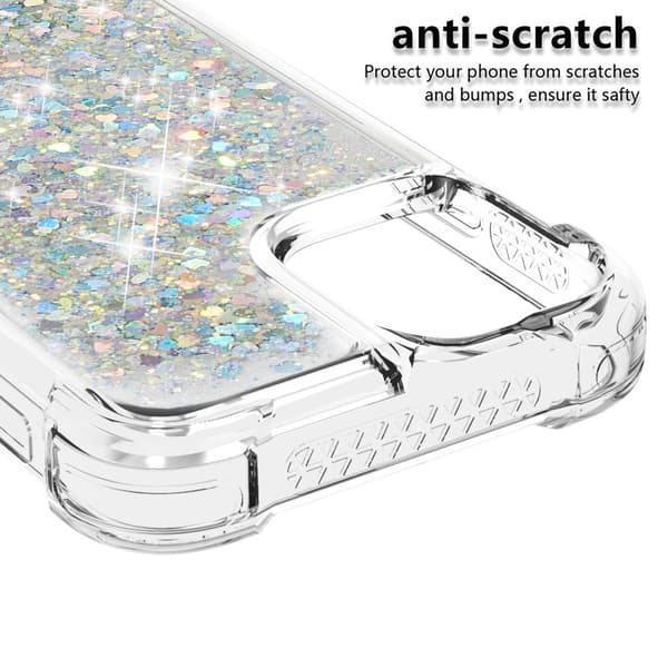 Glitter Bling TPU -kotelo iPhone 13 Hopea