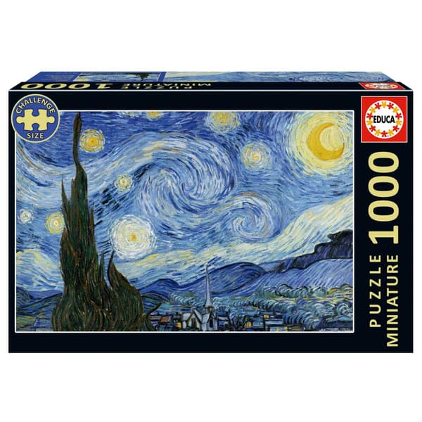 Miniatyr Stjernenatt Van Gogh Puslespill 1000 multifärg multicolor