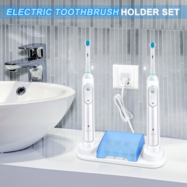 Tandborsthållarställ kompatibelt med elektrisk tandborste Handstyckeshållare för laddare och tandborstar