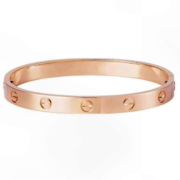 Armbånd i rustfrit stål med skruedesign til kvinder og mænd silver