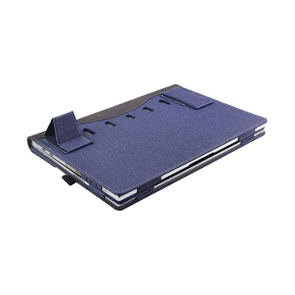Laptop Læder Etui Kompatibelt med Microsoft Surface Laptop 6 15 tommer Blue