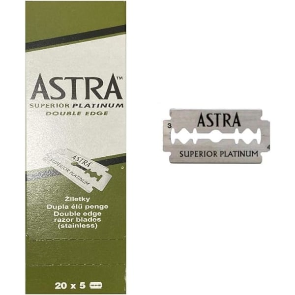 Specialkampanj! Högkvalitativa nya Astra rakblad 100-pack