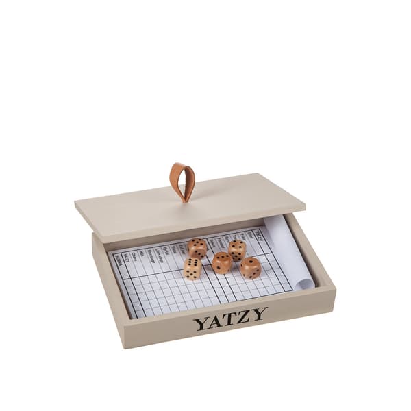 Peli puulaatikossa 13x20 cm Sand beige