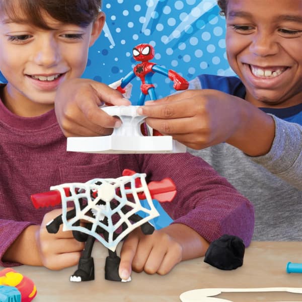 Play-Doh Marvel Spiderman Launch & Slice -leikkisetti, monivärinen Multifärg multicolor
