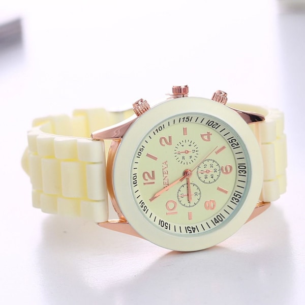 Säsongskampanj! Högkvalitativ Kvarts Armbandsur Elektronisk Klocka BEIGE beige