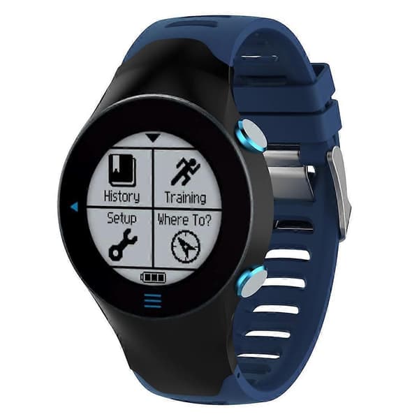 Silikone armbånd til Garmin Forerunner 610 Dark Blue