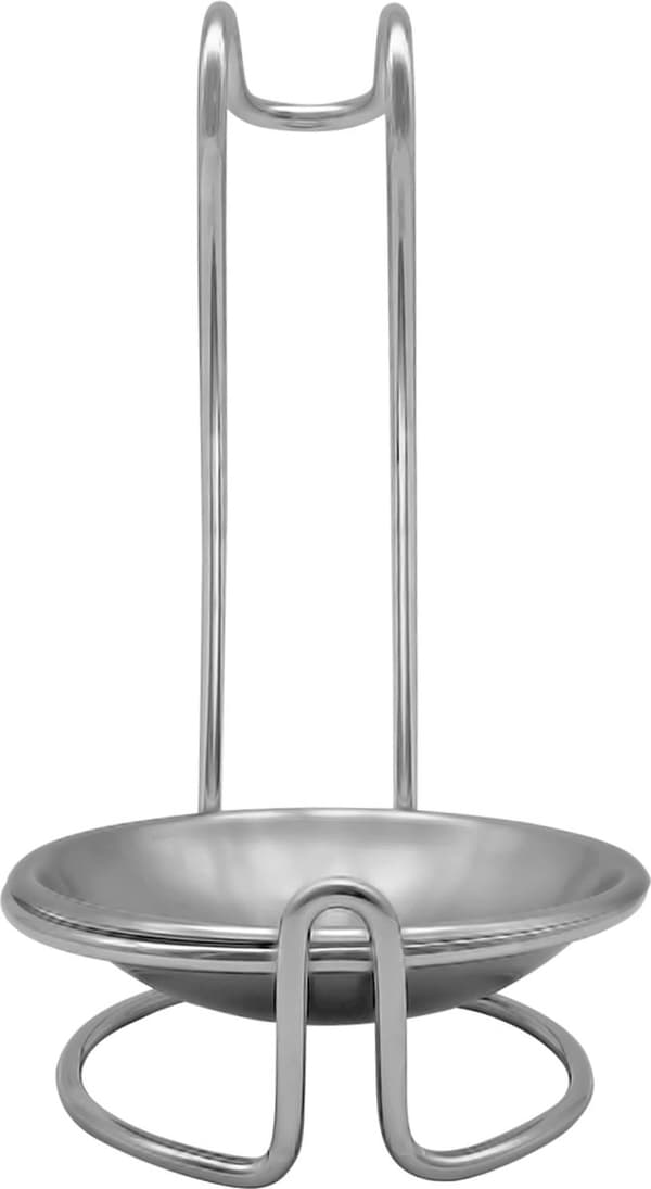 Spatelholder til Køkkenbord, 2-i-1 Design, Sort Zilver