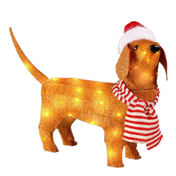 Julelys Dvergdachs Jule Shiny Decorations-lingling} As Shown