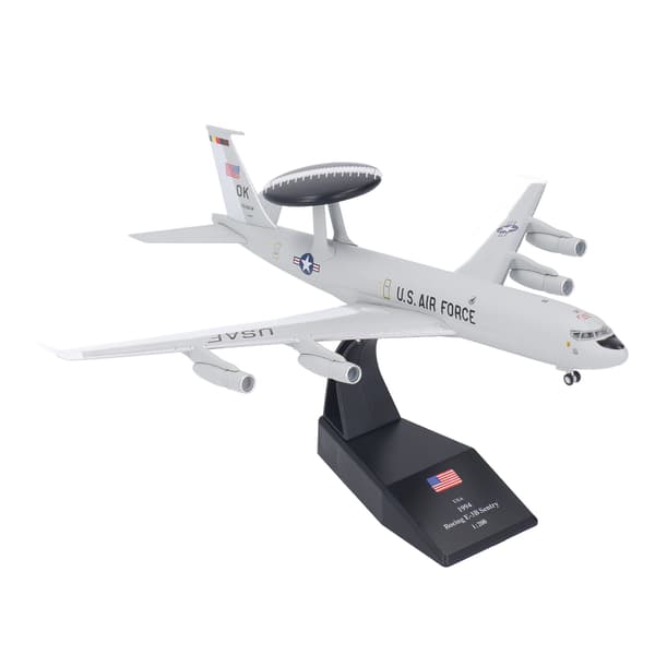 1:200 Skala E3 Flygplansmodell Hög Simulering Legeringsflygplan Dekorationsmodell med Displaybas 0.8