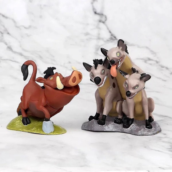 Högkvalitativt nytt 9 st/set Lejonkungen Simba Nala Timon Modellfigurer PVC Actionfigurer Klassiska Leksaker Bästa Julklapparna