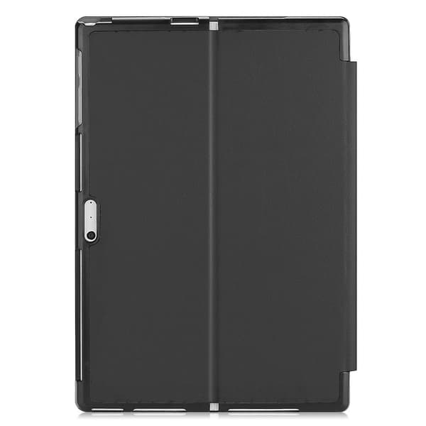 Custer Tekstur Læder Etui Kompatibelt med Microsoft Surface Pro 7 Black