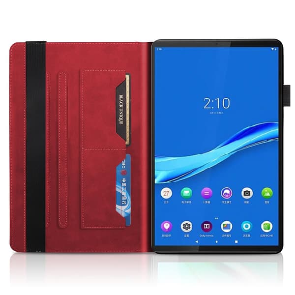 Kompatibel med Lenovo Tab M10 Plus Læder Etui Red