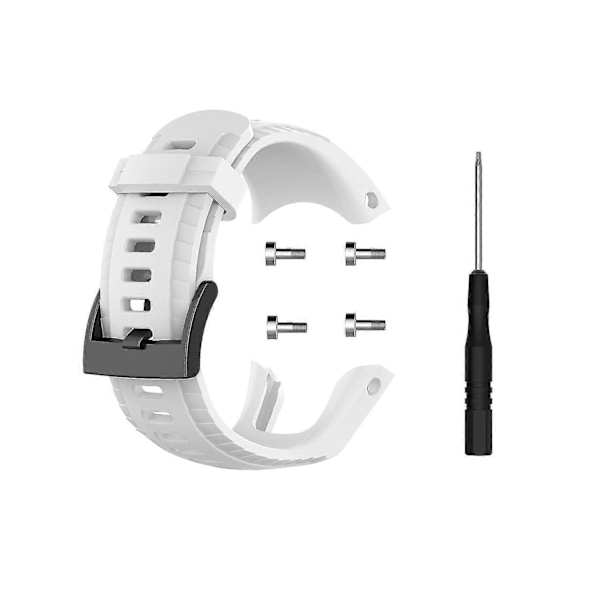 Mjukt silikonarmband för Suunto 5 22.5mm (FMY) Whi Hög kvalitet (Påsk) White Other Phone Models