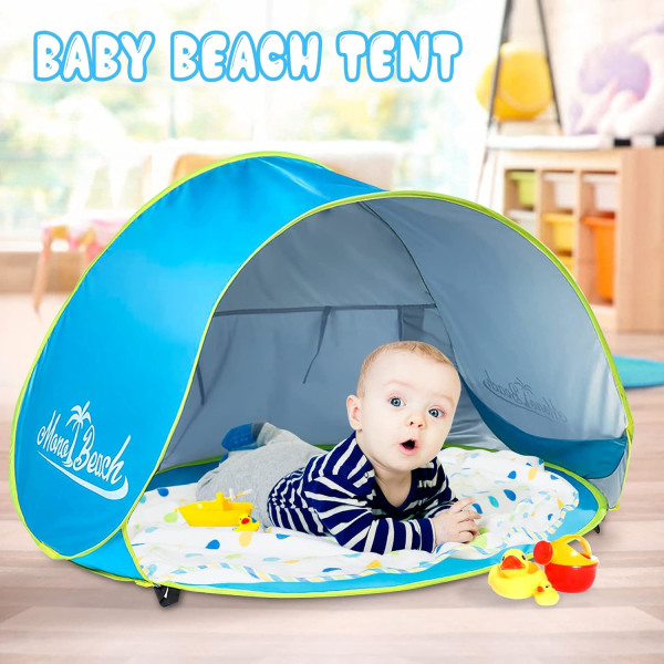 Baby Beach Tält Pop Up Bärbar Skugga Pool UV-Skydd Sun Shel